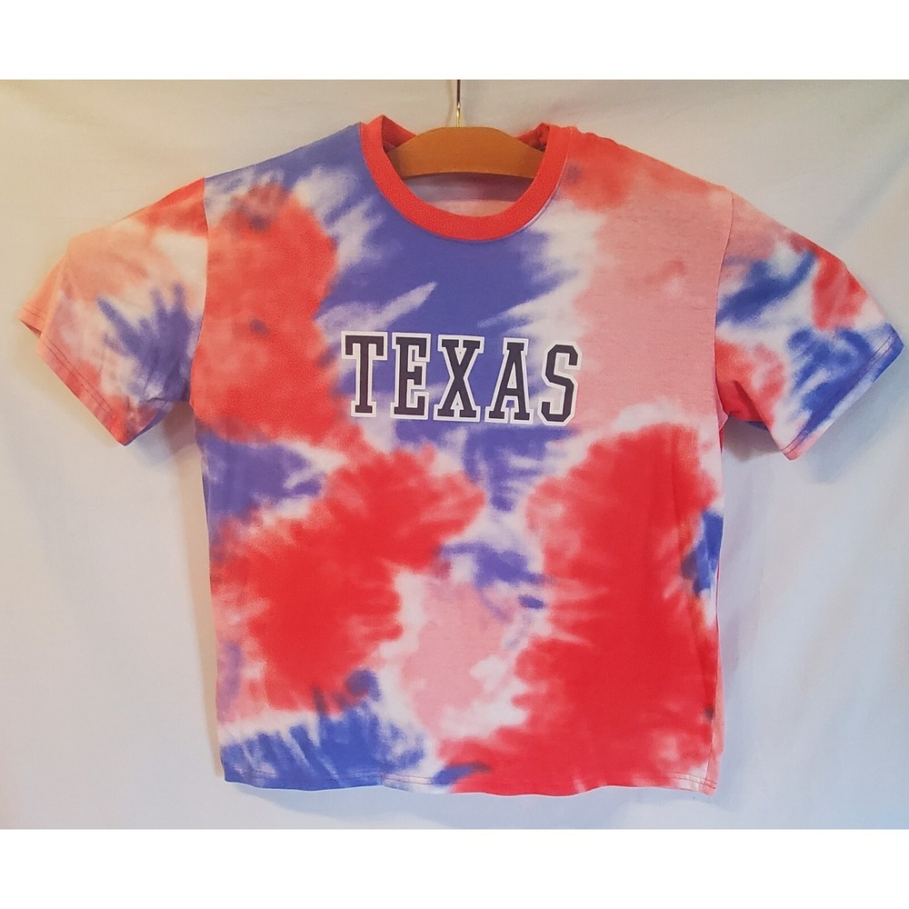 Texas Tie Dye Creative Apparel T Shirt Size XL Colorful Graphic Tee